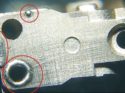 <a href='http://www.ningshan.cc/product/3.htm' class='text_a'>模具激光焊機</a>修復模具效果